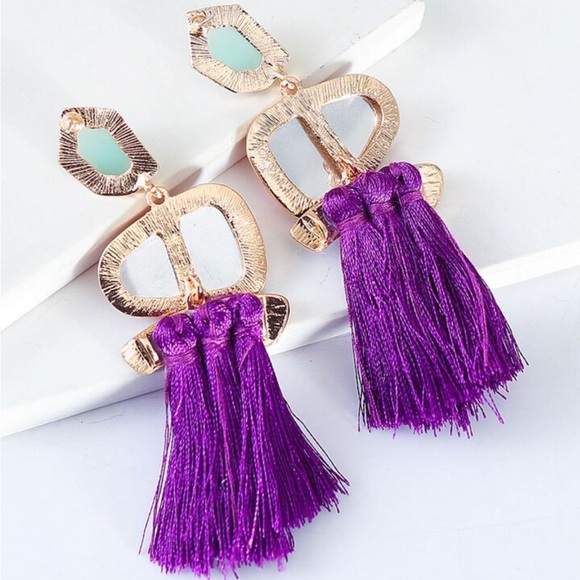 NWT Purple raisin earings - Picture 6 of 6
